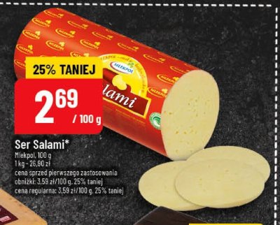 Ser Salami promocja w POLOmarket