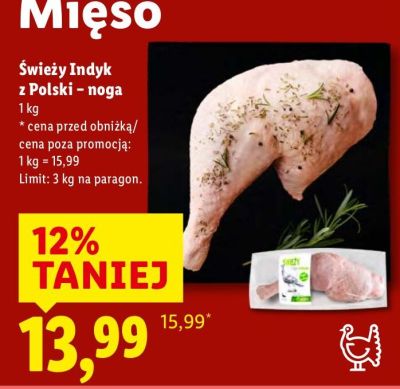 Mięso Świeży Indyk z Polski - noga promocja w Lidl