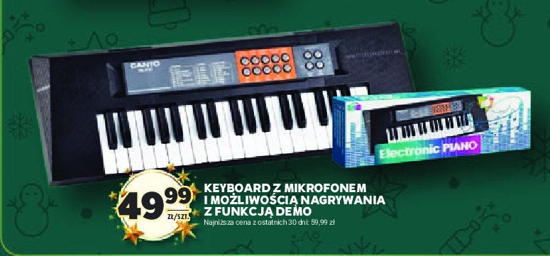 Keyboard z mikrofonem promocja w Stokrotka