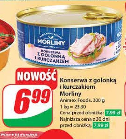 Konserwa z golonk膮 i kurczakiem Morliny promocja