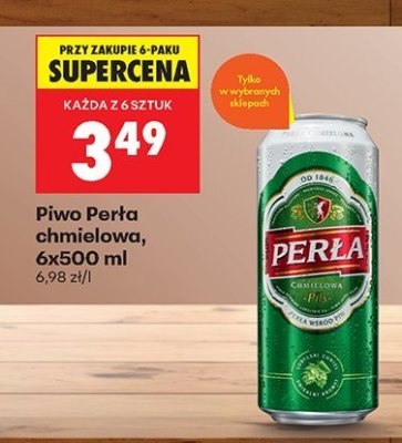 Piwo Perła chmielowa promocja w Biedronka