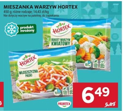Mieszanka warzyw Hortex różne rodzaje 450g promocja w Stokrotka
