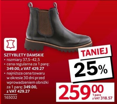 Sztyblety damskie rozm. 37-40 Walkx promocja w Selgros