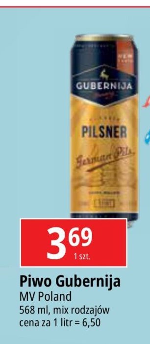 Piwo GUBERNIJA ORIGINAL PILSNER promocja