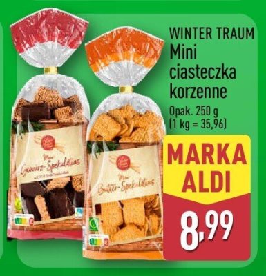 Mini ciasteczka korzenne WINTER TRAUM promocja w Aldi