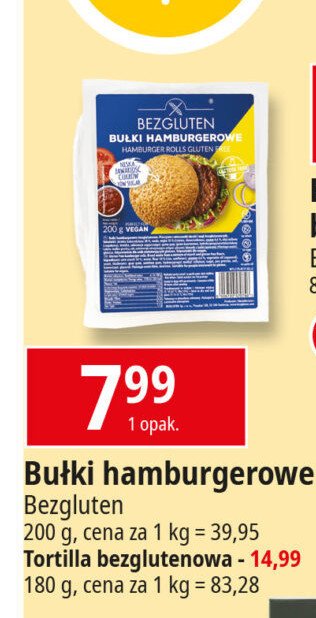 Bułki hamburgerowe bezglutenowe promocja w Leclerc