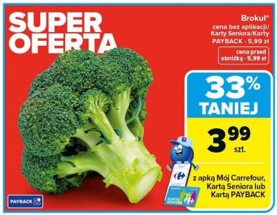 Brokuł promocja w Carrefour