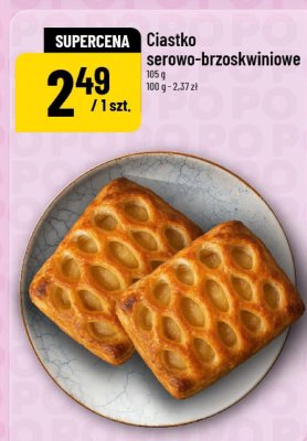 Ciastko serowo-brzoskwiniowe promocja w POLOmarket