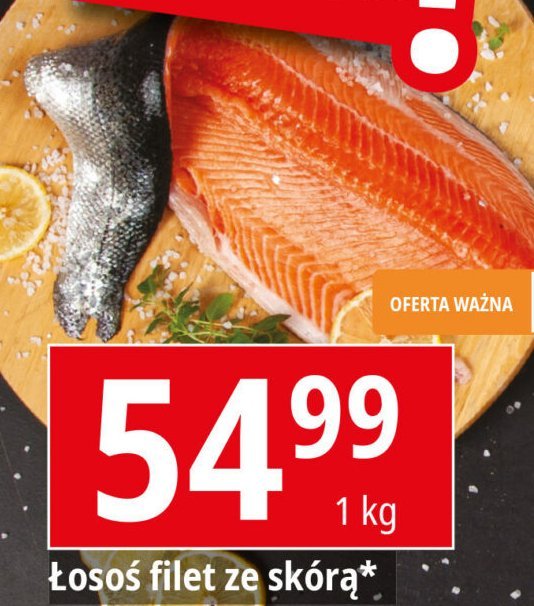 Łosoś norweski filet ze skórą promocja