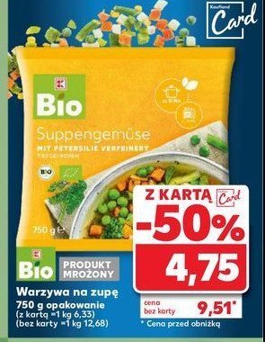 Warzywa na zupę K-classic bio promocja w Kaufland