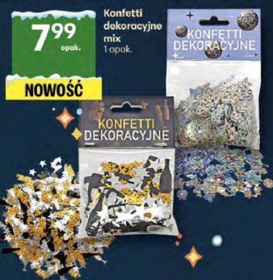 Konfetti dekoracyjne mix 1 opak. promocja w Delikatesy Centrum