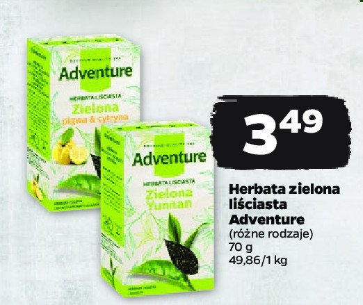 Herbata zielona pigwa & cytryna Adventure promocja
