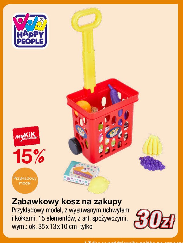 Kosz na zakupy HAPPY PEOPLE promocja