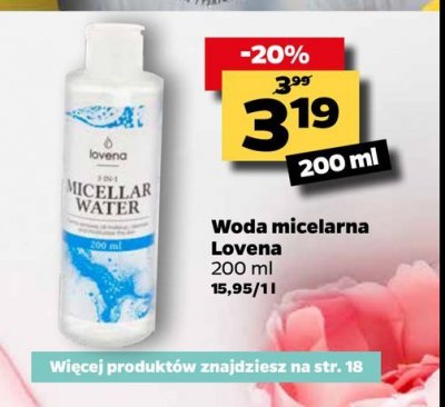 Płyn micelarny do demakijażu twarzy i oczu Lovena promocja