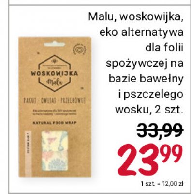 Folia na żywność Woskowijka promocja