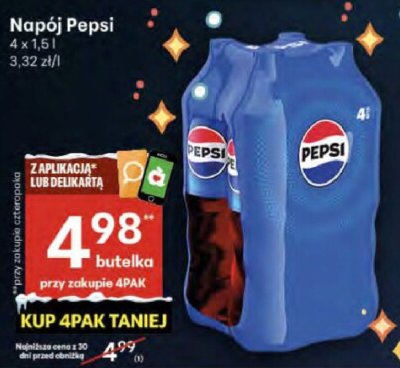 Napój Pepsi promocja w Delikatesy Centrum