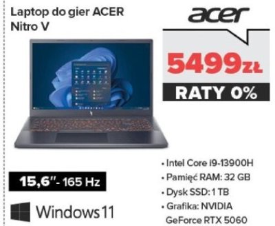 Laptop do gier Nitro V promocja w NEONET