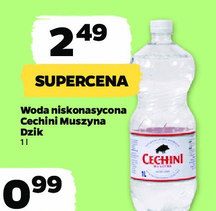 Woda niskonasycona Muszyna cechini wk dzik promocja