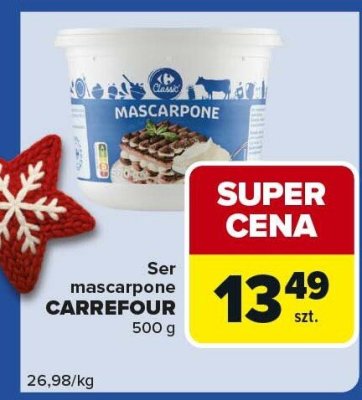 Ser mascarpone CARREFOUR 500 g promocja w Carrefour Express