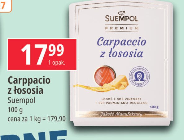 Carpaccio z łososia Suempol promocja