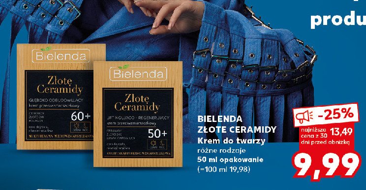 Krem do twarzy 60+ Bielenda złote ceramidy promocja