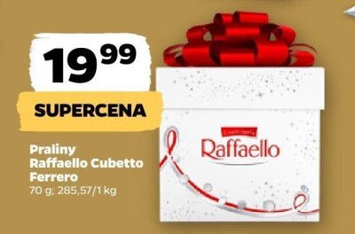 Praliny Raffaello Cubetto 70 g promocja w Netto
