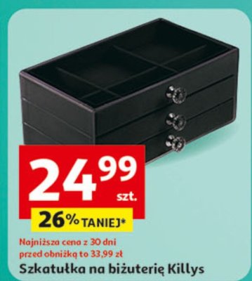 Szkatułka na biżuterię Killys promocja w Auchan