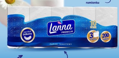 Papier toaletowy Premium 10 rolek Lanna promocja w POLOmarket