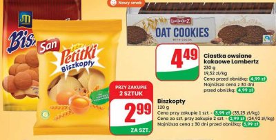 Biszkopty San Letnie biszkoptki promocja w Dino