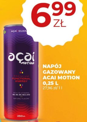 Napój gazowany Acai Motion 0,25 L promocja w Duży Ben