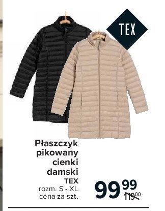 P艂aszcz pikowany cienki s-xl Tex promocja