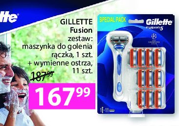 Maszynka + 11 wkładów Gillette fusion 5 promocja