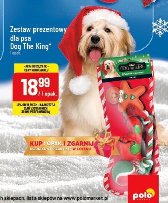 Zestaw prezentowy dla psa Dog The King promocja w POLOmarket