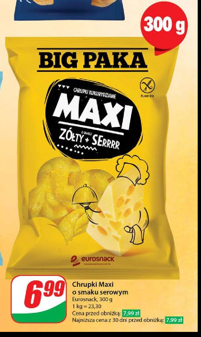 Chrupki serowe MAXI promocja
