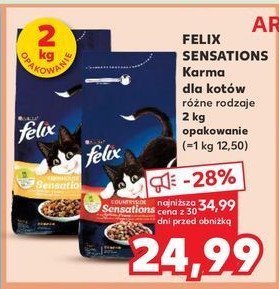 Karma dla kota z kurczakiem Purina felix sensations promocja