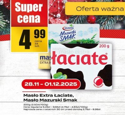 Masło Extra Łaciate promocja w Supeco