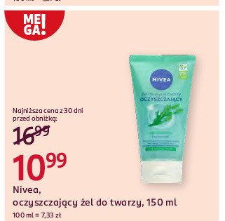 Żel do mycia twarzy cera mieszana i tłusta Nivea face essentials promocja w Rossmann