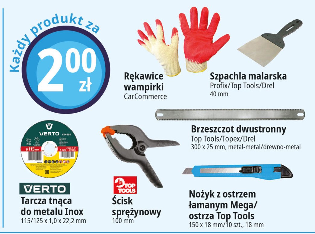 Tarcza tn膮ca do metalu 125 x 1 x 22 mm Verto promocja