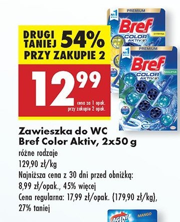 Zawieszka do wc cytryna Bref color aktiv promocja