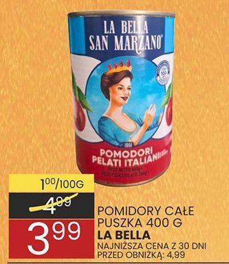 Pomidory całe puszka 400 g promocja w Wafelek