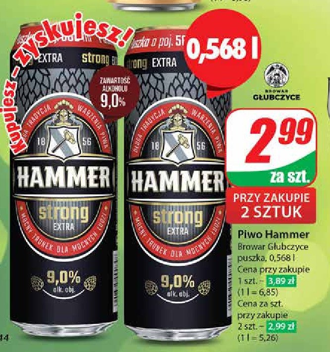 Piwo Hammer promocja