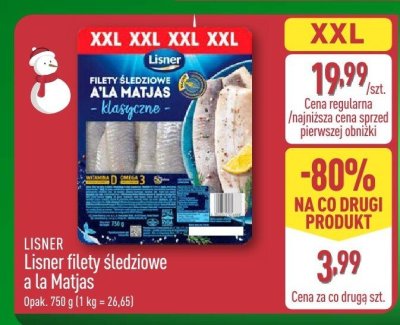 Filety śledziowe a la Matias klasyczne XXL promocja w Aldi