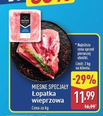 艁opatka wieprzowa Mi臋sne specja艂y zawsze 艣wie偶e (aldi) promocja