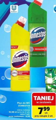 Płyn do WC DOMESTOS różne rodzaje promocja w Carrefour