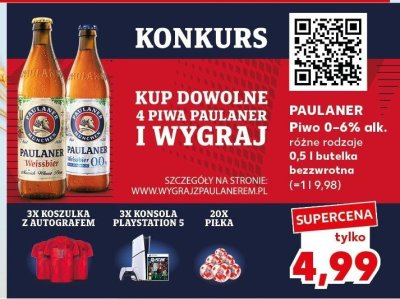 Piwo Paulaner różne rodzaje promocja w Kaufland