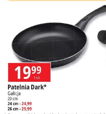 Patelnia dark 24 cm Galicja promocja w Leclerc