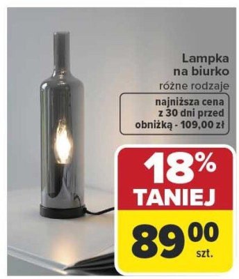 Lampka na biurko różne rodzaje promocja w Carrefour
