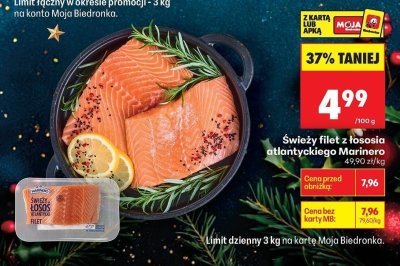 Filet z łososia atlantyckiego promocja w Biedronka
