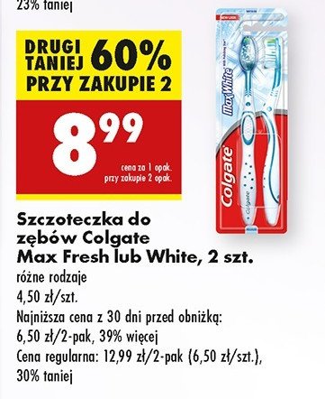 Szczoteczka do zębów Colgate max fresh promocja w Biedronka