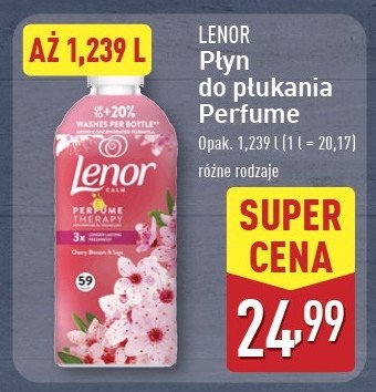 Płyn do płukania cherry blossom & sage Lenor promocja w Aldi